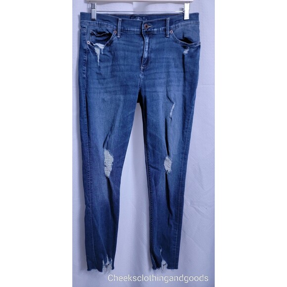 Lucky Brand Distressed Brooke Legging Jeans Women's size 12/31 - Picture 1 of 8